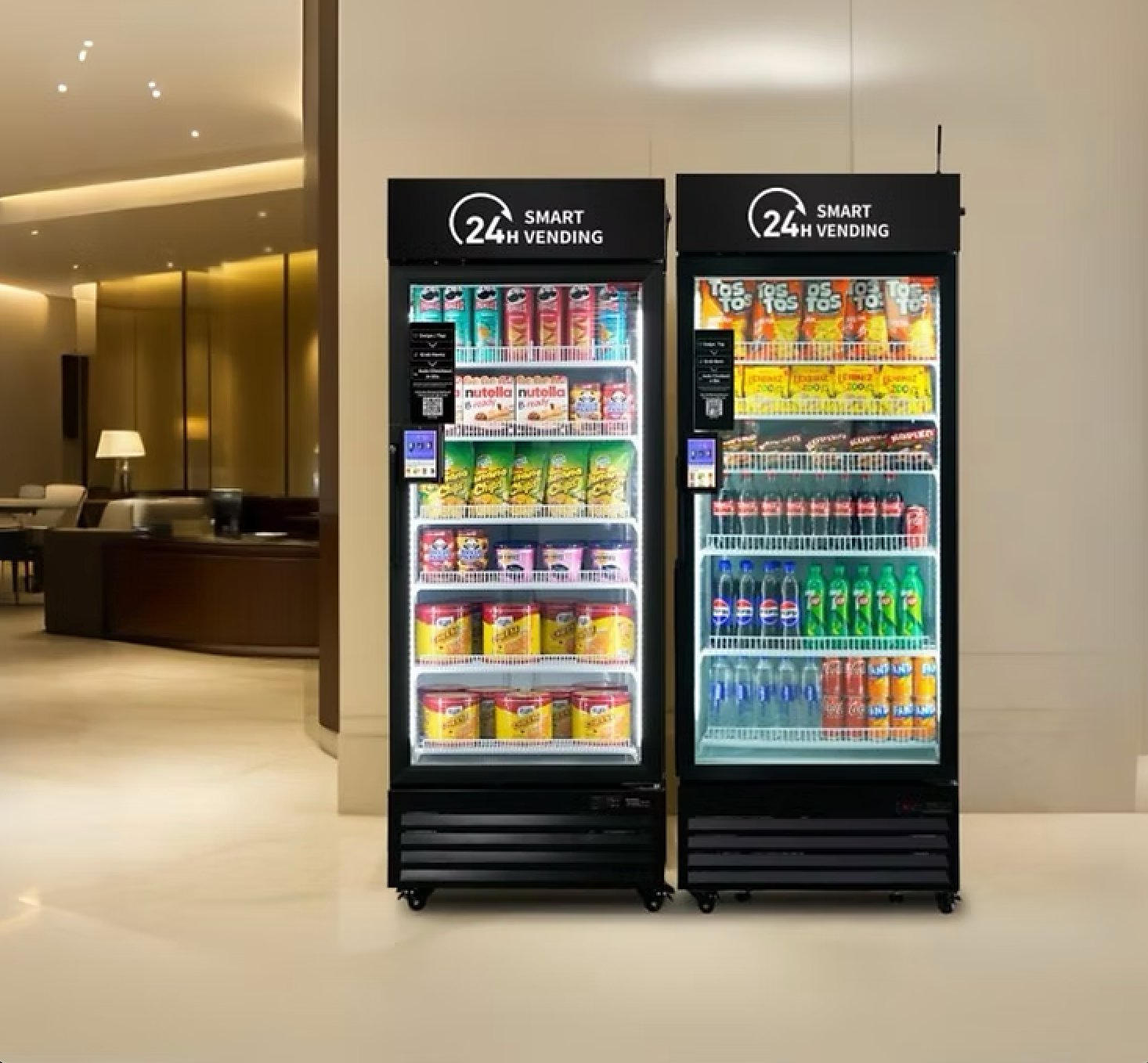 VenQ Smart Vending machines installed in a lobby